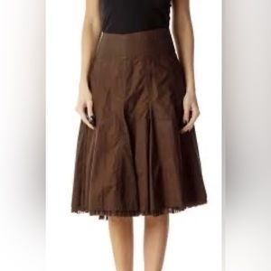 CAbi Style #480 Chocolate Brown Masai Tulle Cotton Skirt